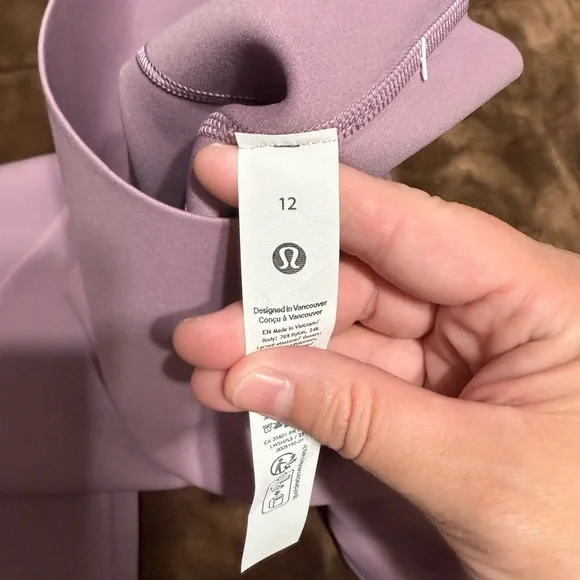 NWT woman’s size 12 Lululemon Lavender Lux purple Glow Up HR tight 28” - Picture 11 of 16